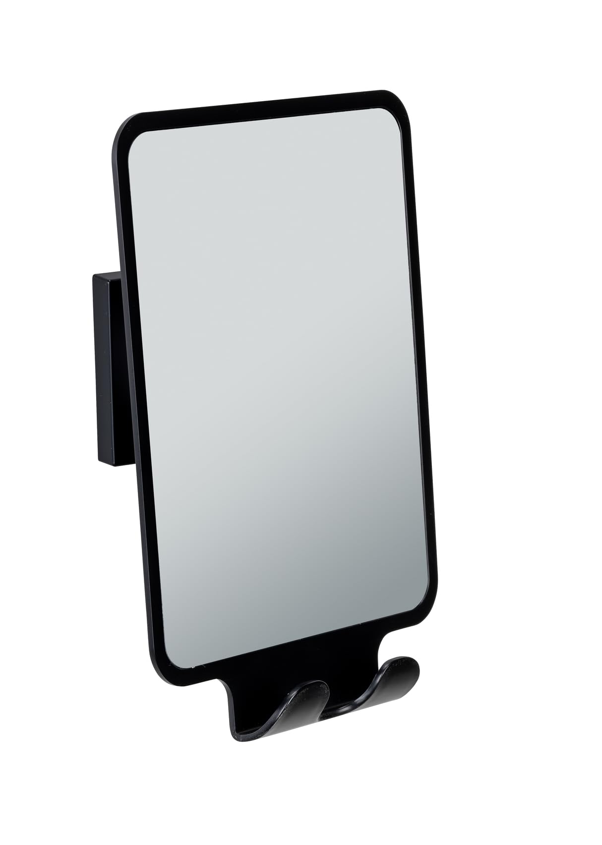 Wenko Vacuum-Loc Quadro specchio antiappannamento nero
