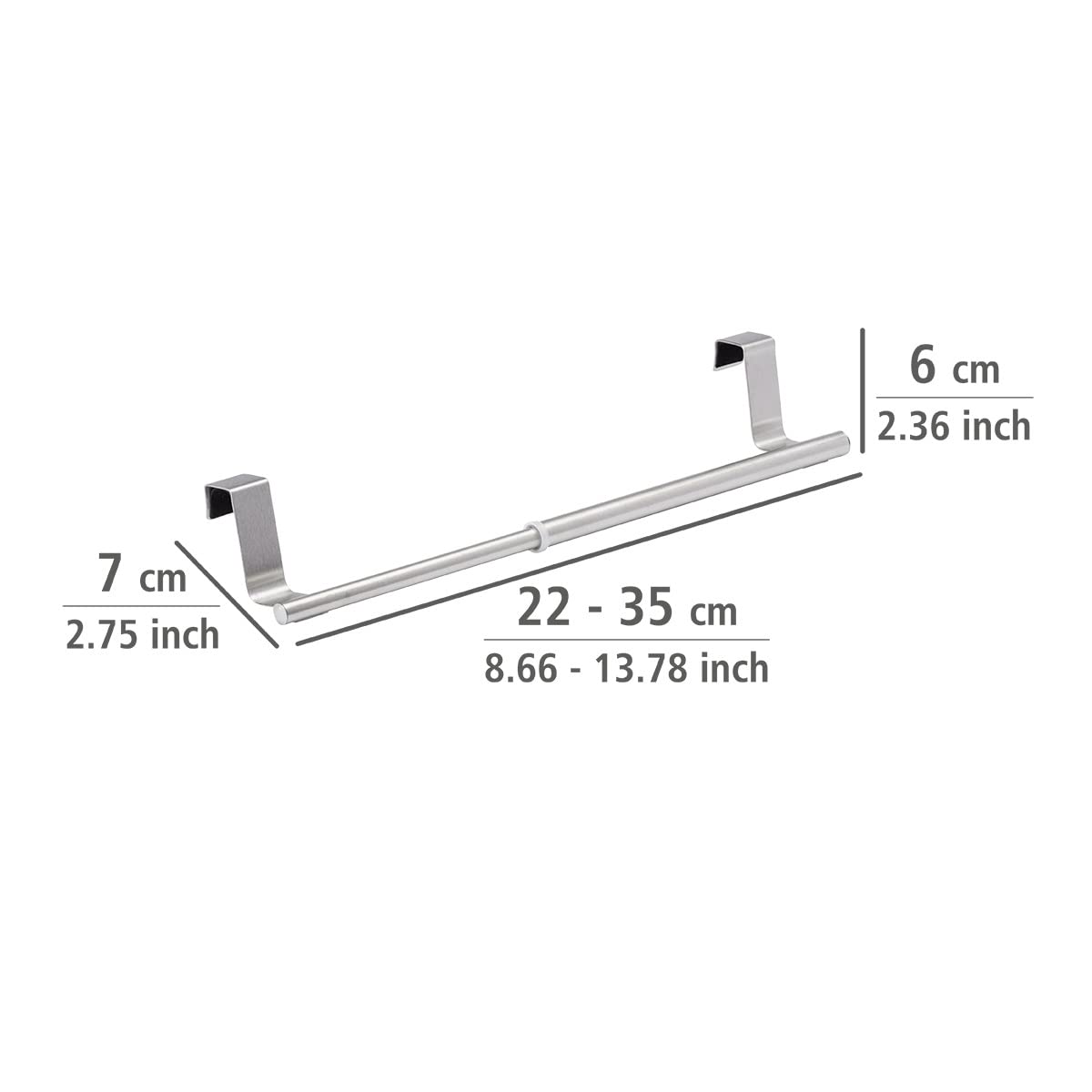 Wenko 79173100 Barra Portasalviette Telescopica 22-35 cm