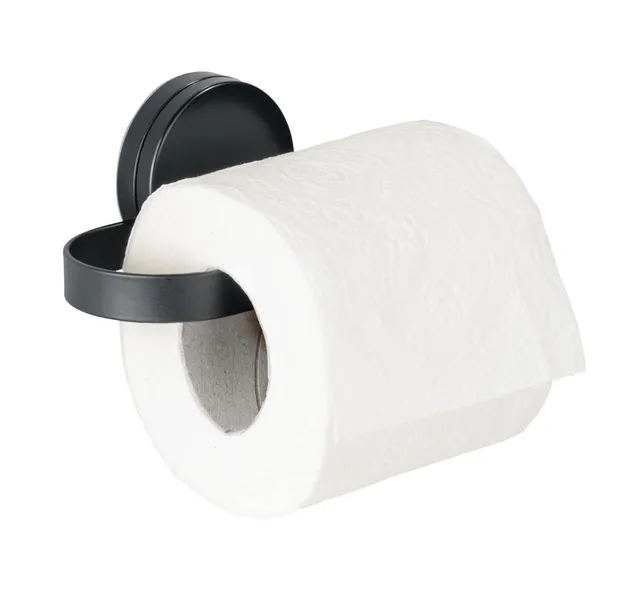 Wenko Pavia Static-Loc Plus portarotolo nero senza forare