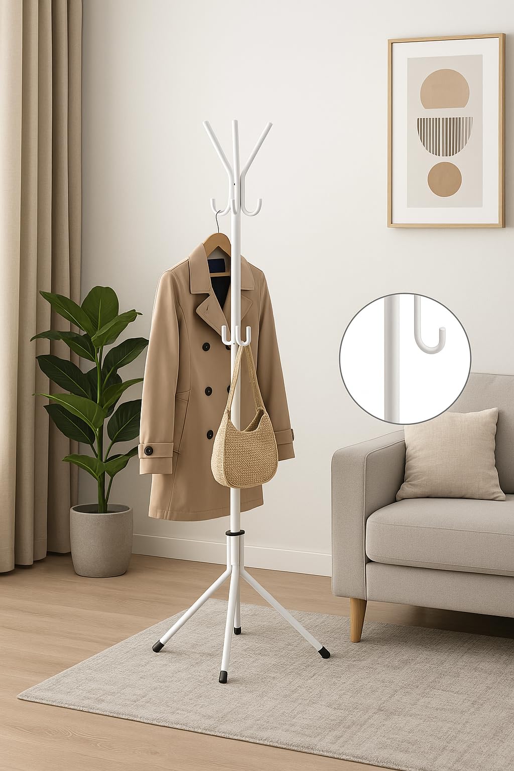 Cecaro Group Appendiabiti Terra attaccapanni alluminio 170 cm
