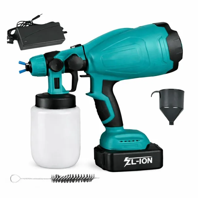 Cecaro Group Pistola a Spruzzo 48V 800 ml 3 Getti Senza Filo