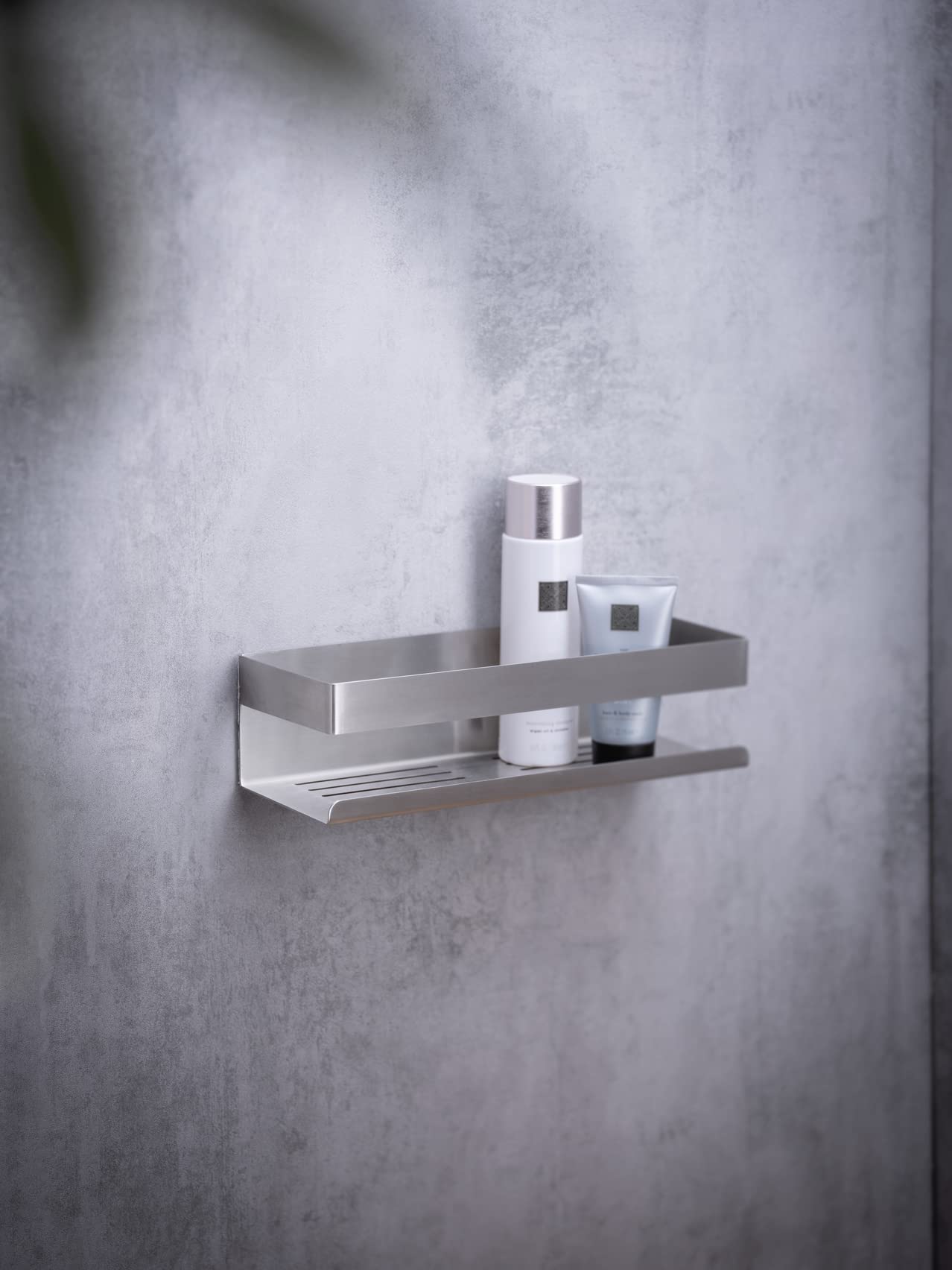 Wenko Turbo-Loc Genova mensola bagno inox opaco 30 cm