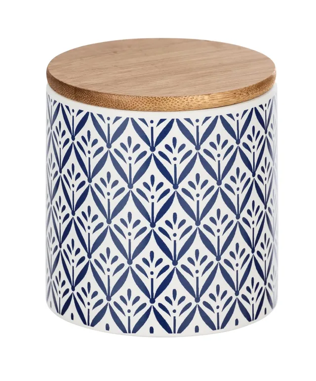 WENKO Lorca barattolo cucina ceramica 0,45 L blu