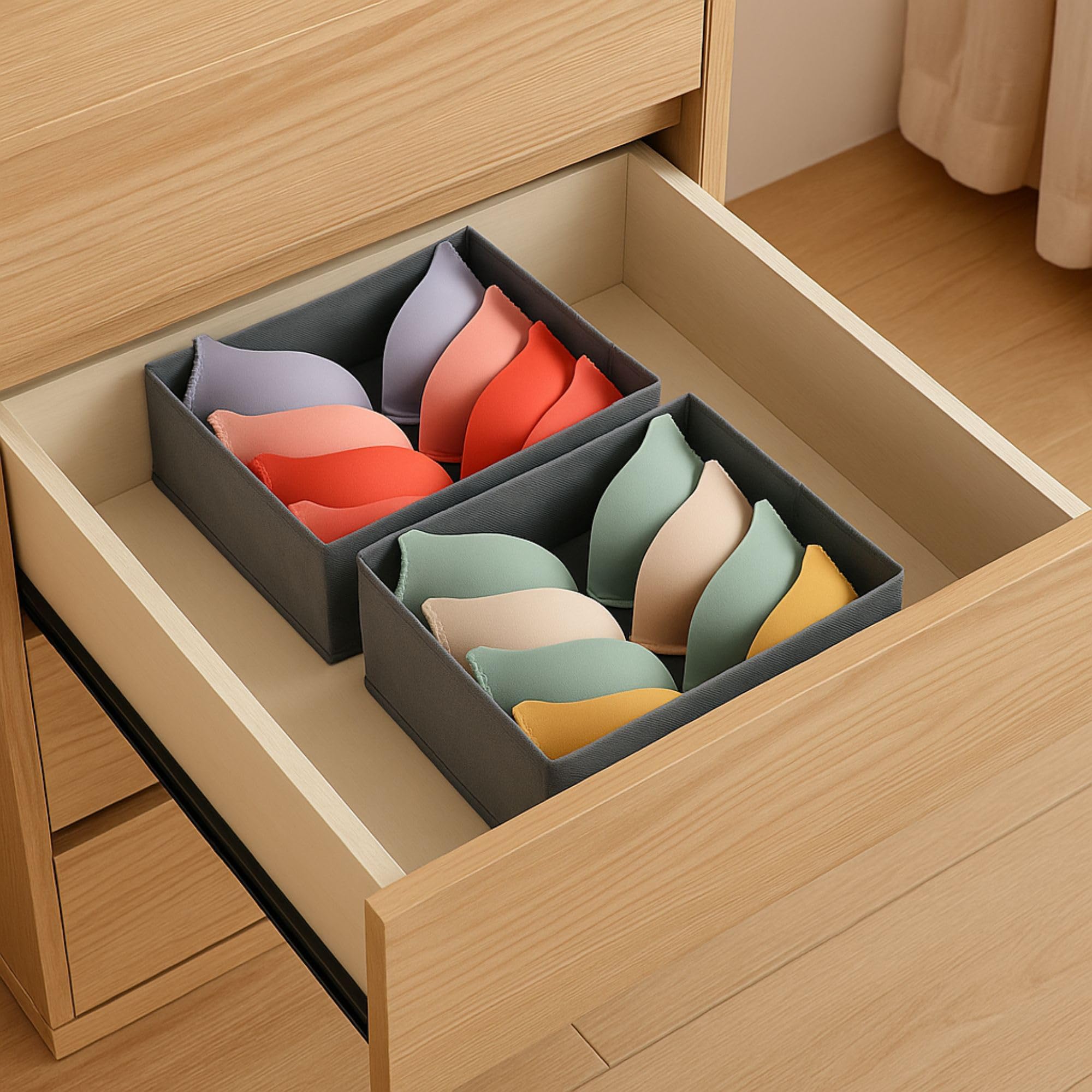 Cecaro Group Set 2 Organizer Cassetti Tessuto 28x28x13 cm