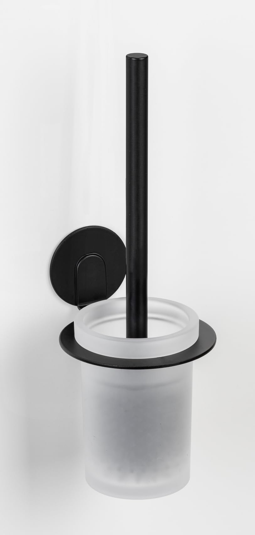 Wenko Turbo-Loc Bivio Scopino WC Nero Opaco Senza Forare