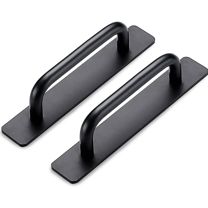 Lxoraziy Maniglie Autoadesive Alluminio Nere 148mm 2 Pezzi