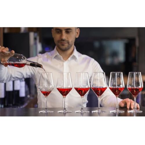 Cecaro Group Set 6 Calici Vino Vetro 44 cl Trasparenti