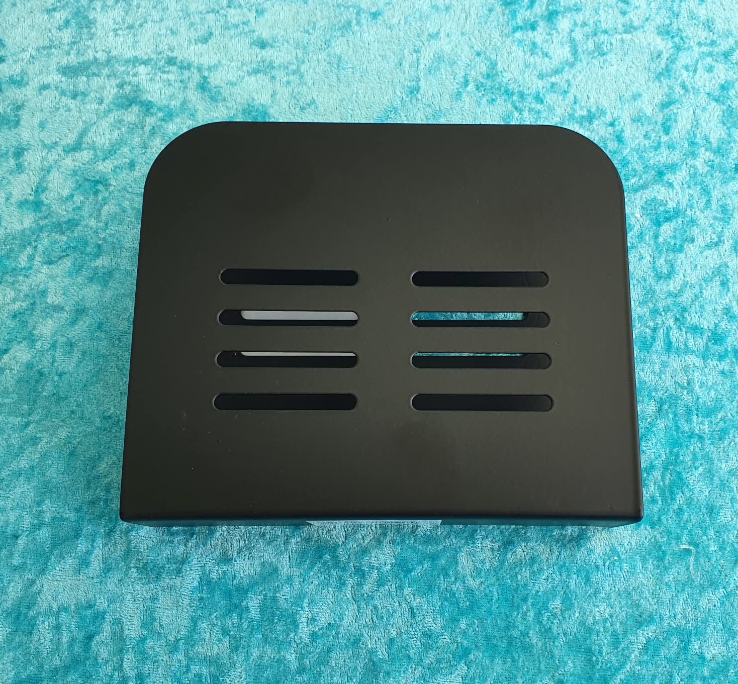 Wenko Baco Portatovaglioli 15x12,5x4 cm Nero Metallo