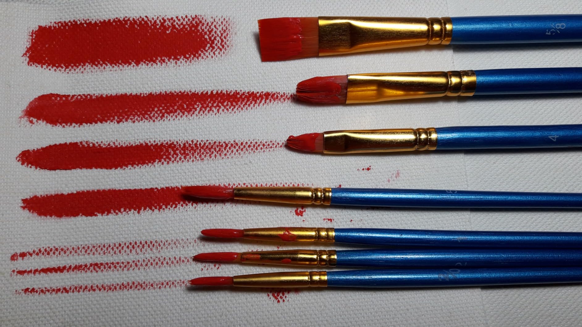 Quelcc set 20 pennelli pittura rosa acquerello acrilico nylon
