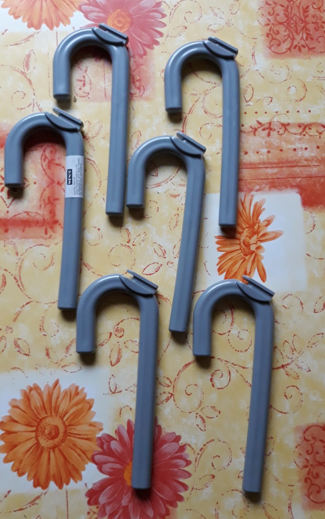 Wenko Herkules gancio triplo appendiabiti nero set 2 pezzi