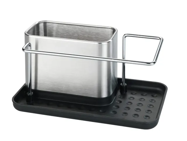 Wenko Orio organizzatore lavello acciaio nero 21x12
