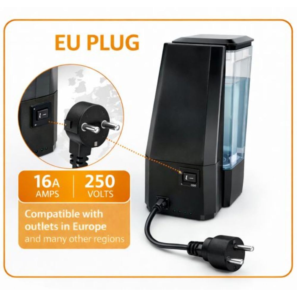 Cecaro Group 550W Macchina Caffè Cialde 1L Nera 20 Bar