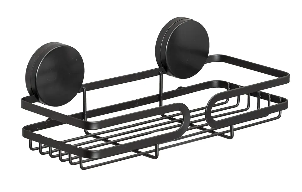 Wenko Static-Loc Plus Pavia mensola nera senza forare 26 cm