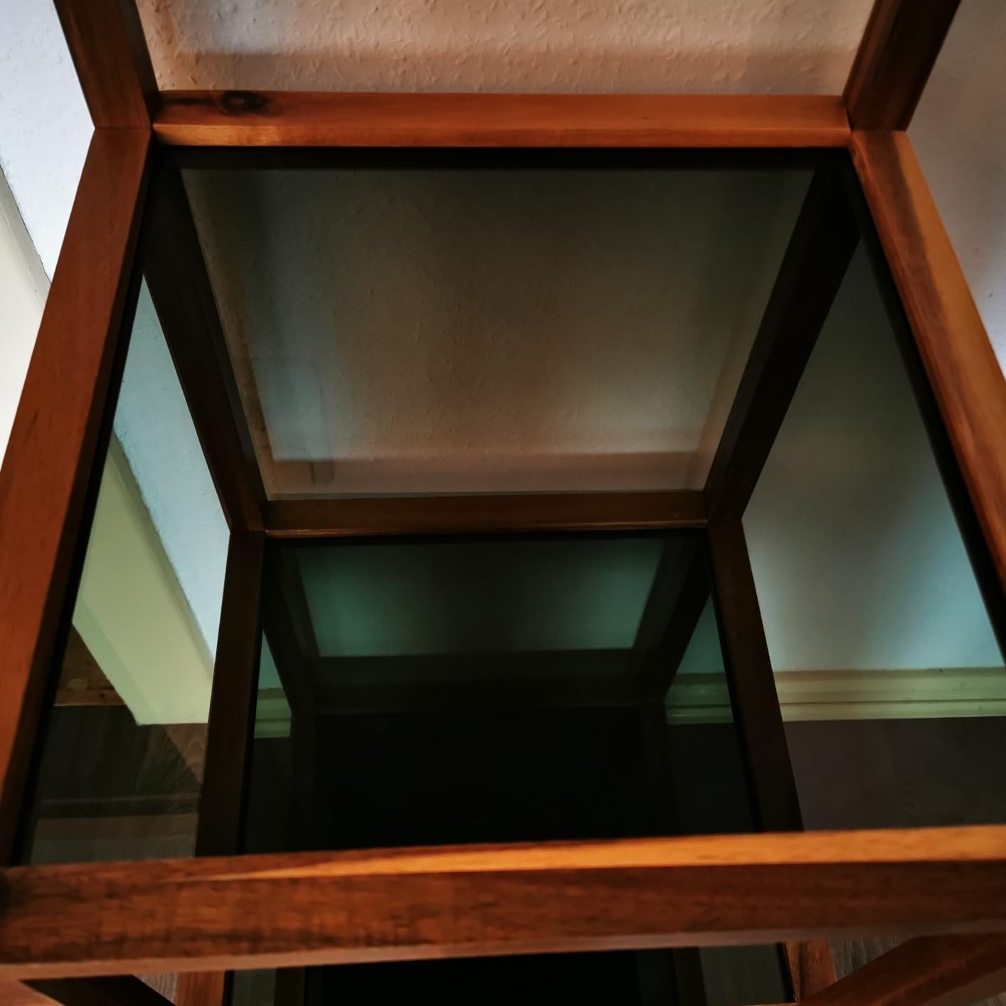 Wenko Fondi scaffale bagno 4 ripiani acacia vetro 36x112x36 cm