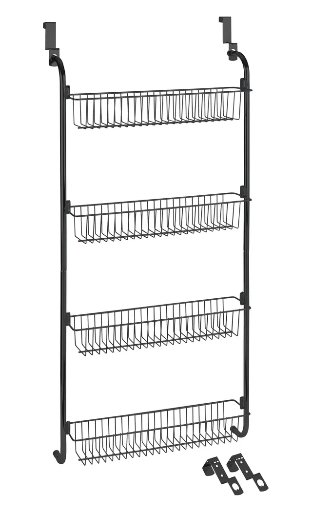Wenko scaffale porta 4 ripiani nero 50x109 cm