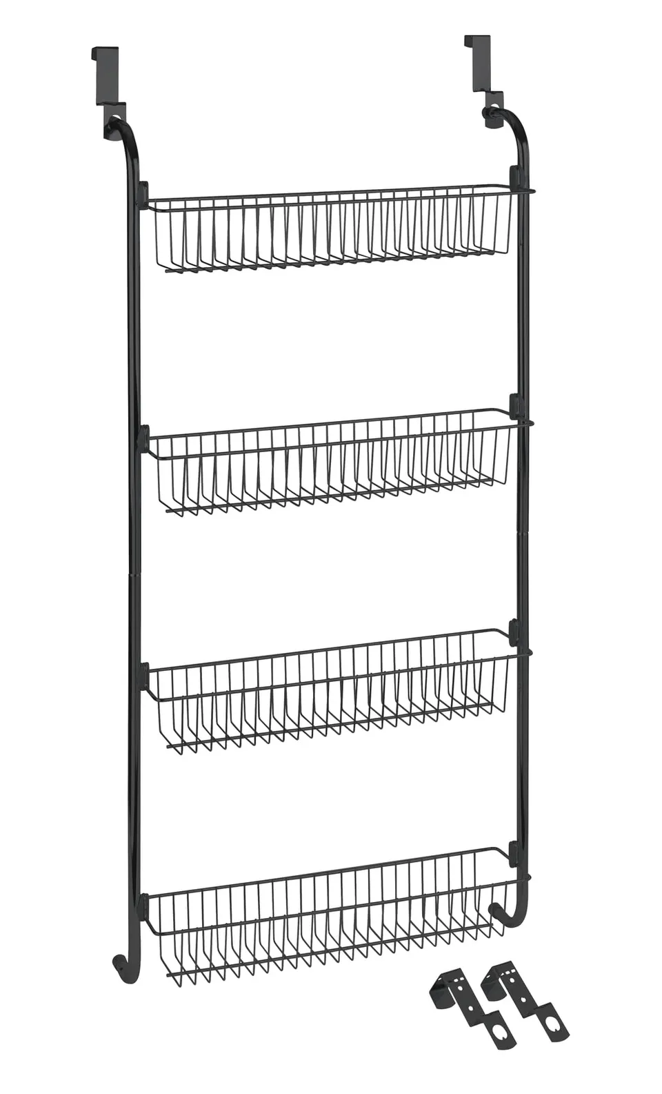 Wenko scaffale porta 4 ripiani nero 50x109 cm