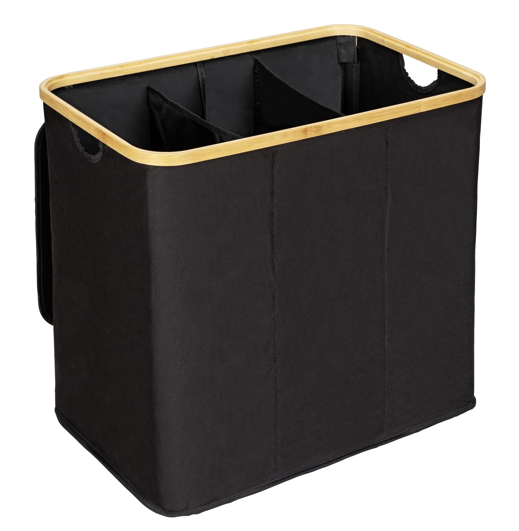 Wenko Ecori Trio cesto portabiancheria naturale 57x50x37