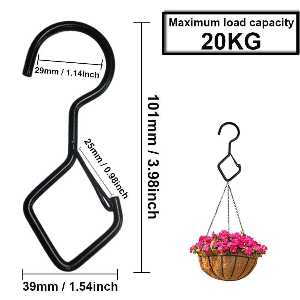 Lxoraziy ganci a S neri 101 mm 12 pezzi con chiusura