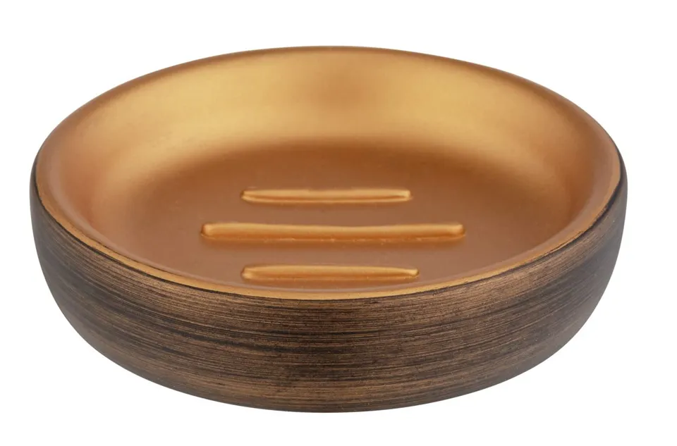 Wenko Palena portasapone bronzo Ø 10,5 cm