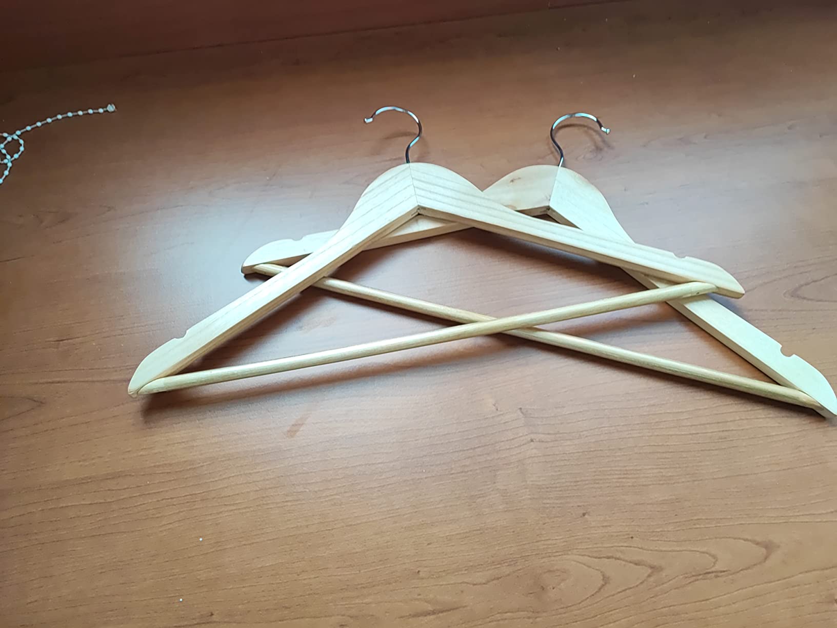Wenko Eco grucce legno sagomate 8 pezzi marrone