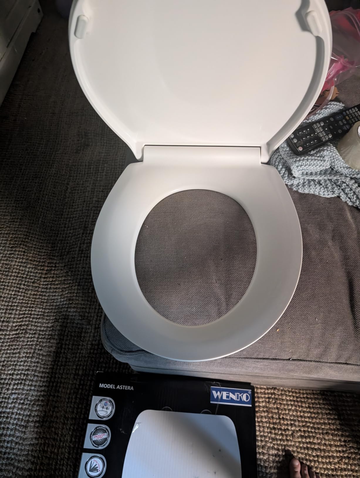 Wenko Rieti sedile WC bianco chiusura ammortizzata