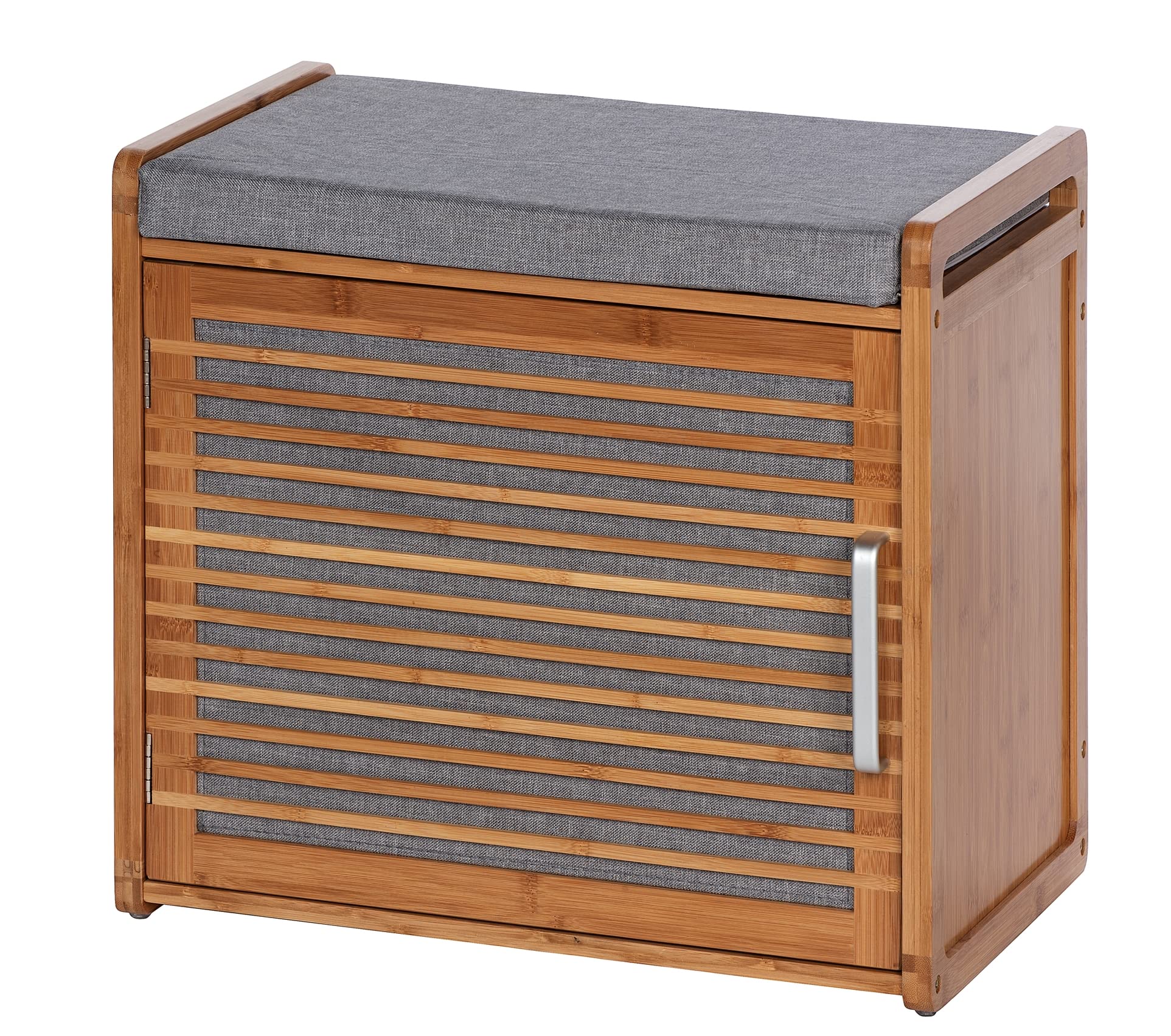 Wenko Bahari Scarpiera con Seduta 50x45x33 cm Bambù