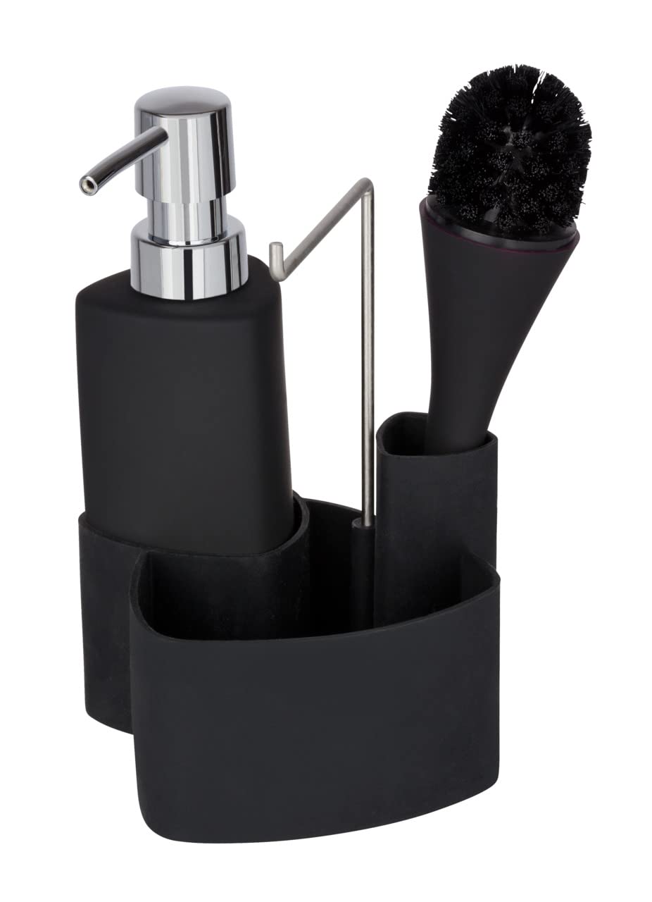 Wenko Empire Set Lavapiatti Ceramica Nero 0,25 l