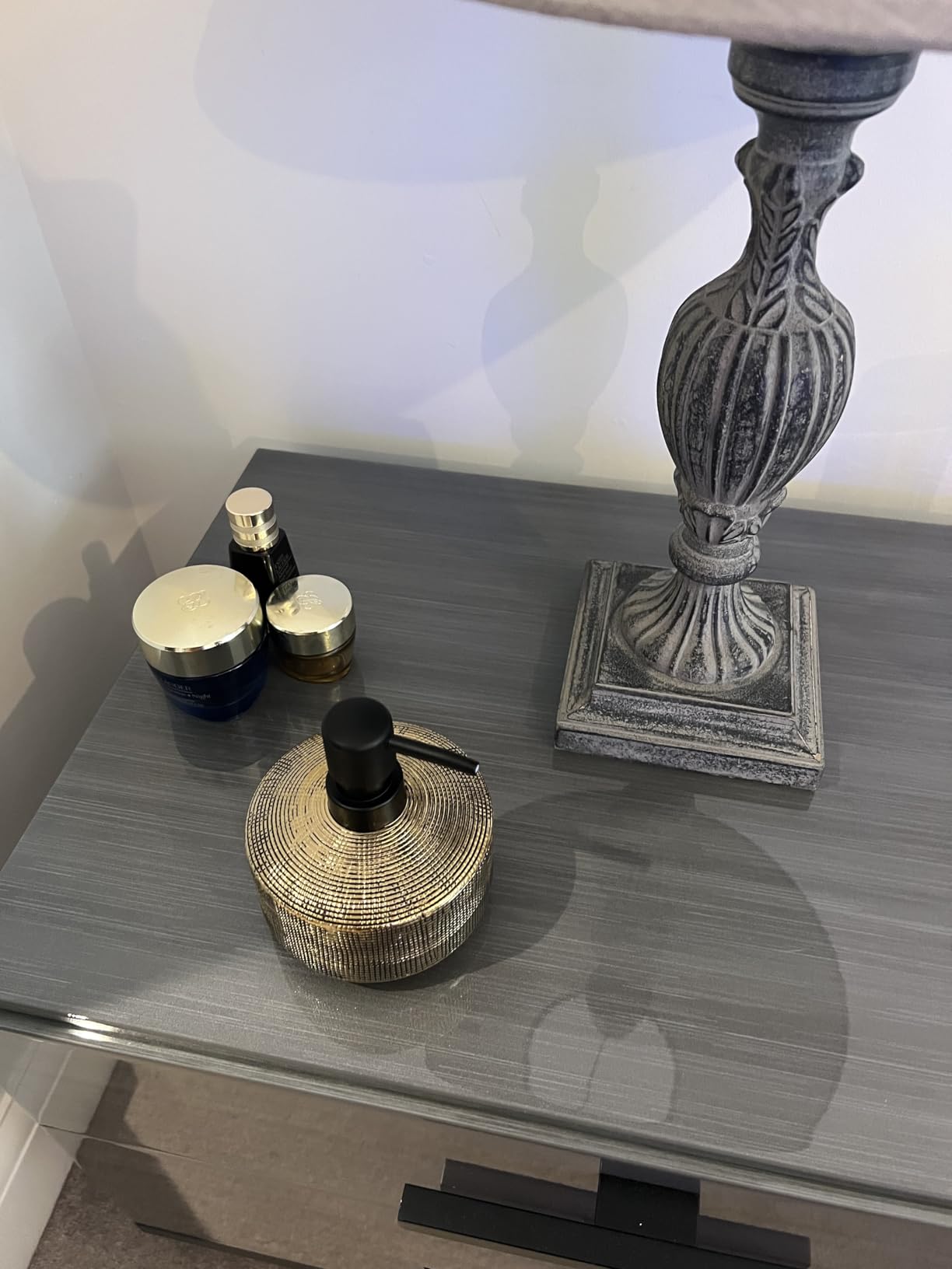 Wenko Rivara dispenser sapone ceramica oro 400 ml