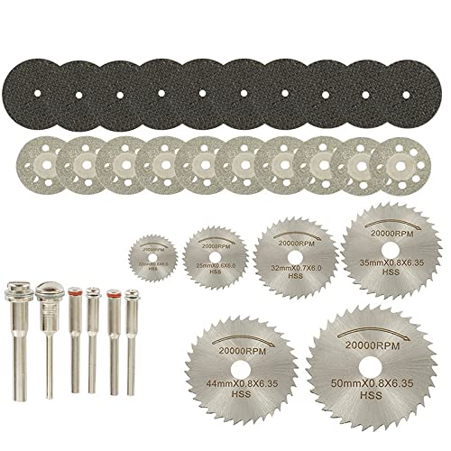 Lxoraziy set 32 dischi taglio mini utensile rotante