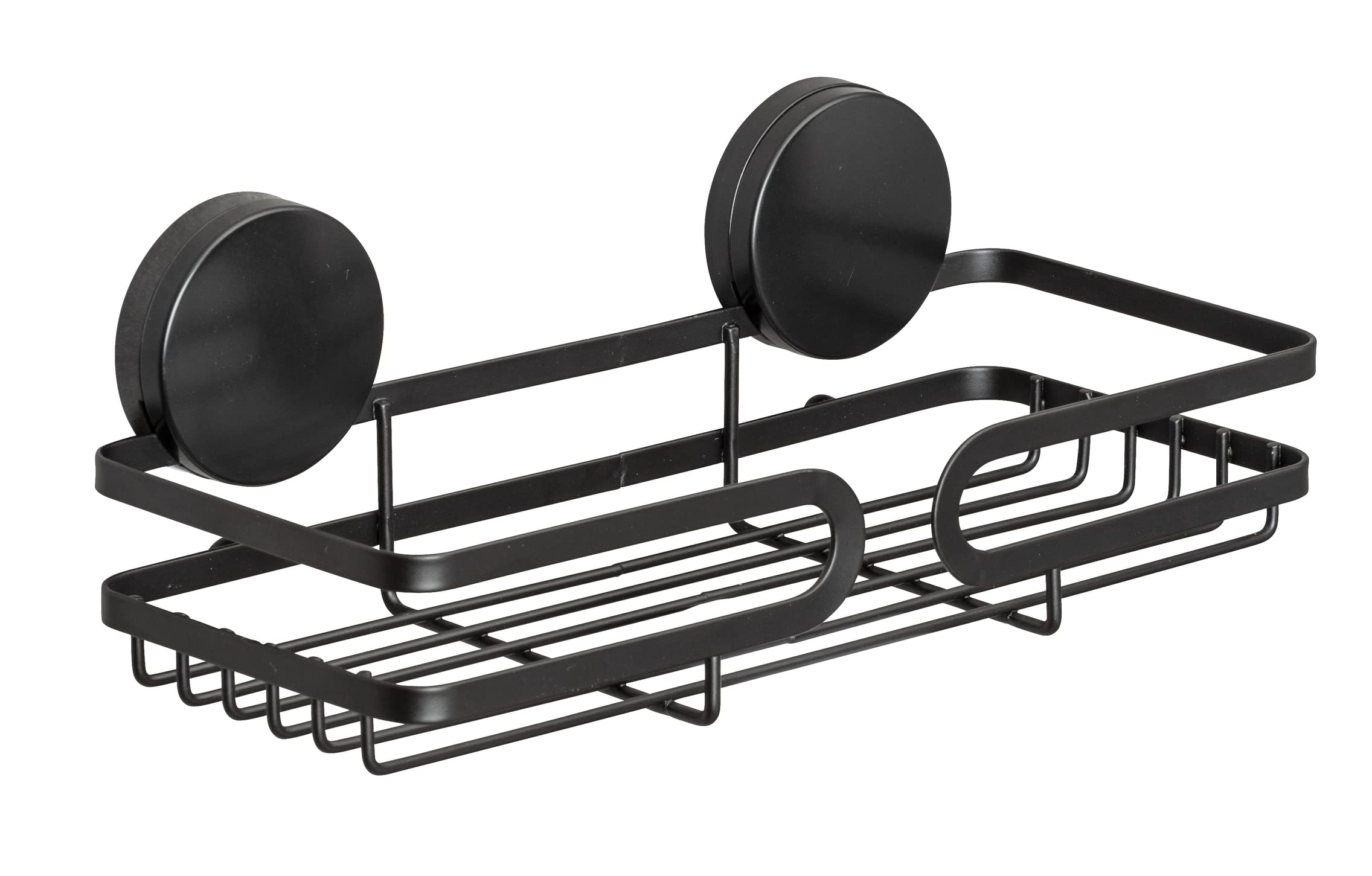 Wenko Static-Loc Plus Pavia mensola nera senza forare 26 cm