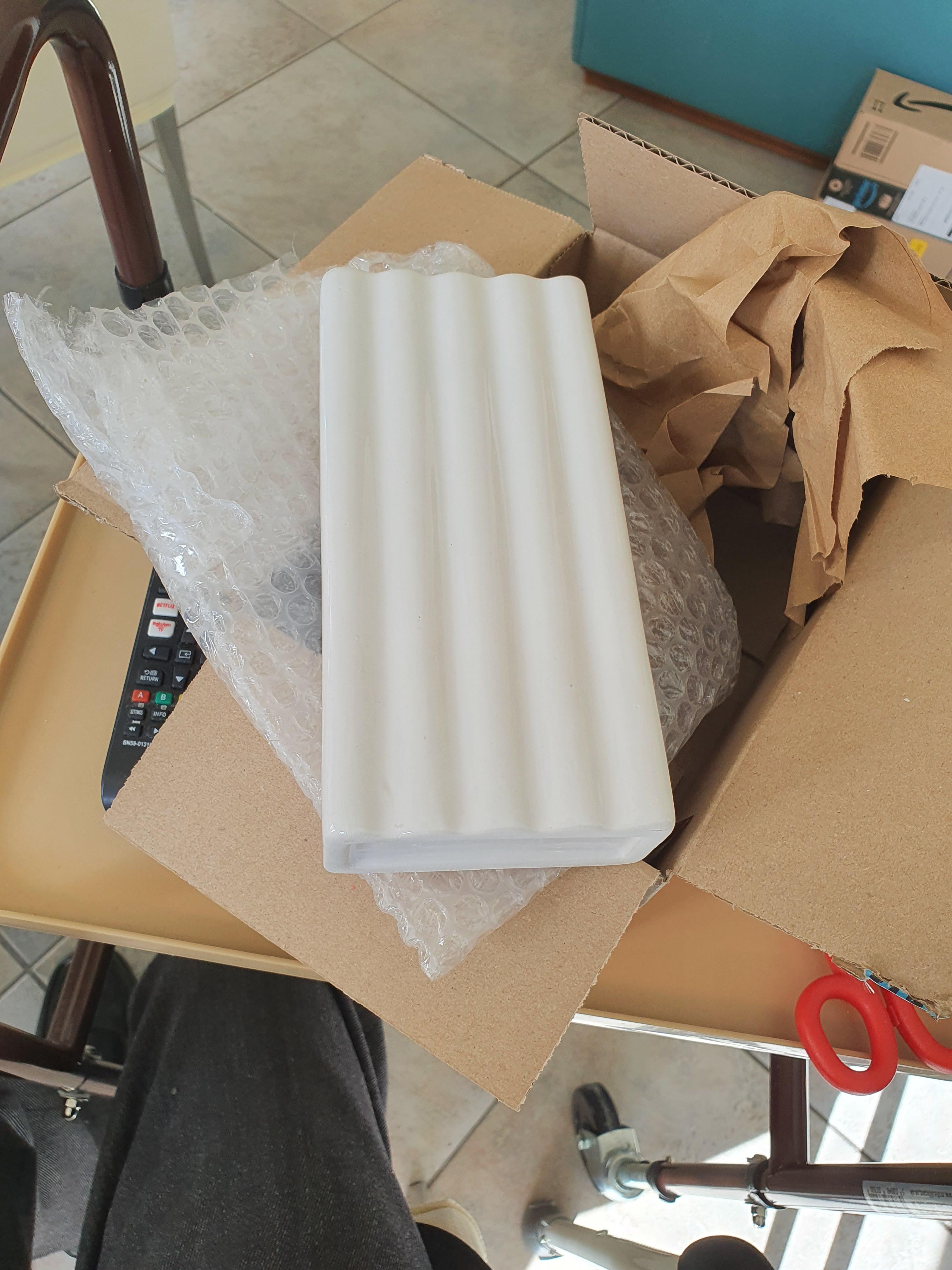 Wenko Linee umidificatore termosifone ceramica bianco 19 cm