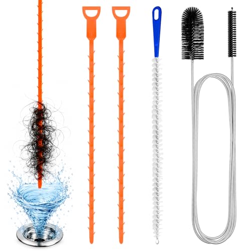 Quelcc set sturatubi scarichi 4 pezzi 155 cm riutilizzabile