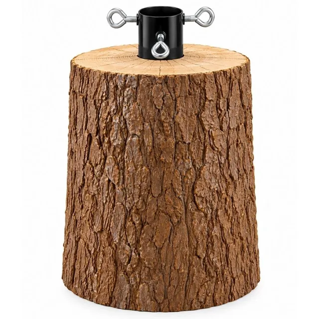 Cecaro Group Base Albero 40 cm Tronco Poliresina Bianco Marrone