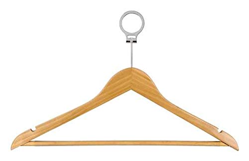 Wenko Hotel gruccia legno marrone sagomata 4 pezzi