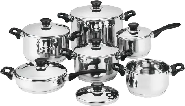 Cecaro Group Bavaria batteria pentole inox 12 pezzi induzione
