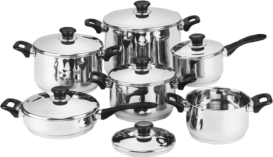 Cecaro Group Bavaria batteria pentole inox 12 pezzi induzione