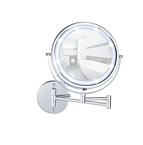 Wenko Lumi Power Loc Specchio LED 5x Senza Forare