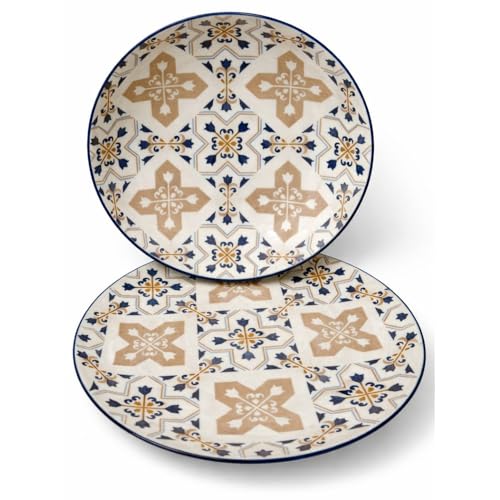 Cecaro Group Maiolica Blu servizio piatti ceramica 12 pezzi