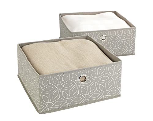 Wenko Balance Organizer Cassetti 2 Pezzi TNT Tortora 28x28 cm