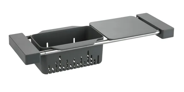 Wenko Caddy Scolapiatti Lavello Grigio 43,5-77,5 cm