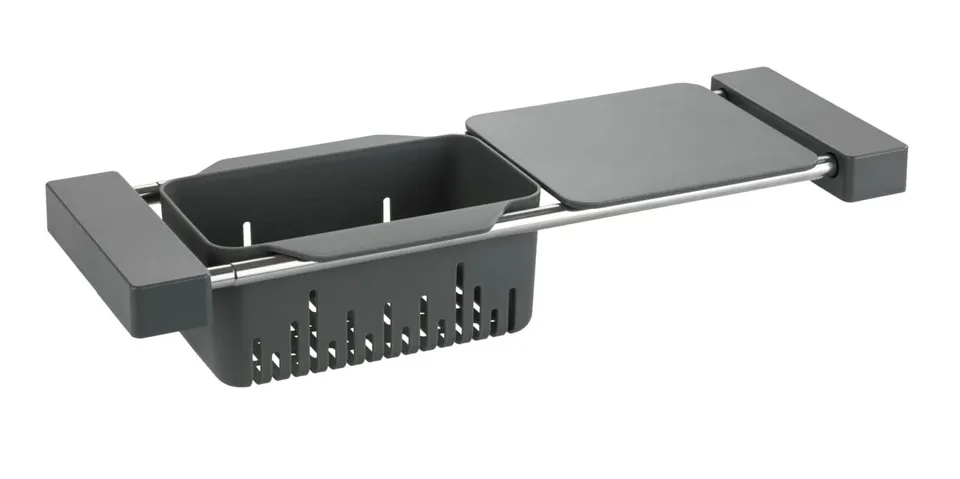 Wenko Caddy Scolapiatti Lavello Grigio 43,5-77,5 cm