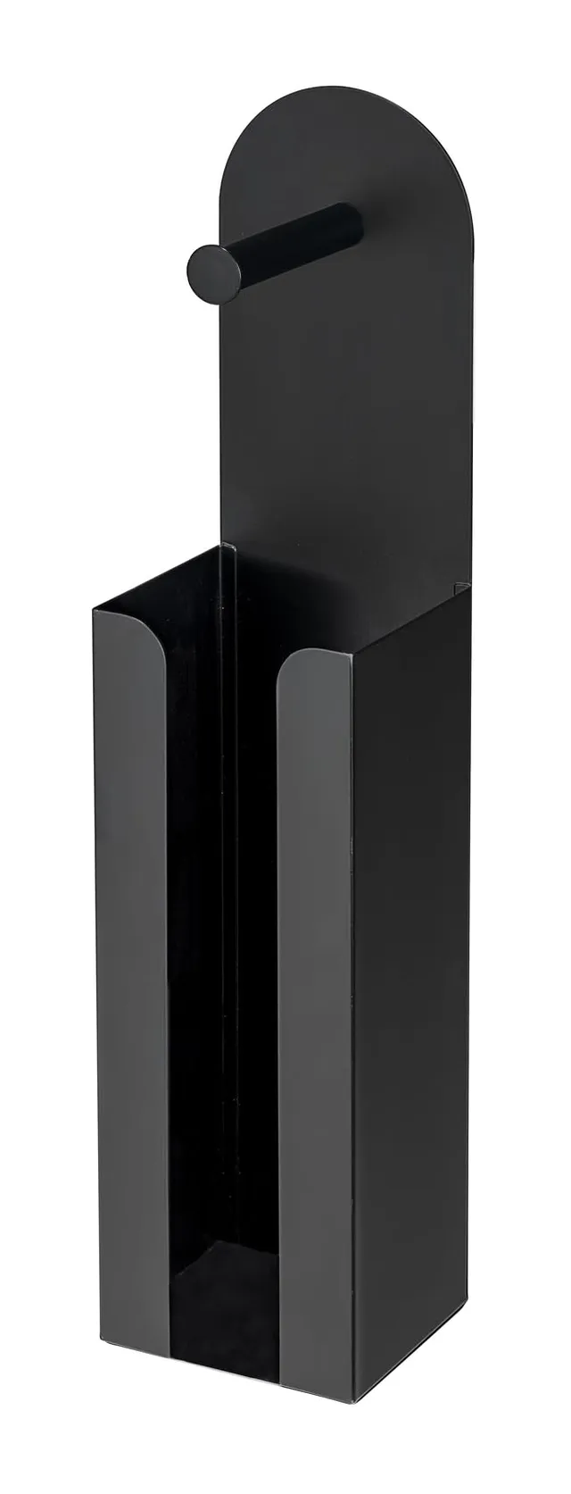 Wenko Agira Portacarta 2in1 Nero 12x54 cm