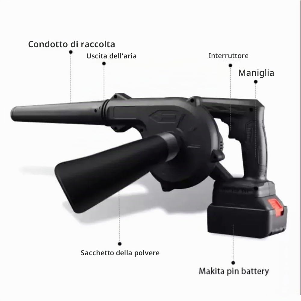 Cecaro Group Soffiatore Giardino Doppia Batteria 48V