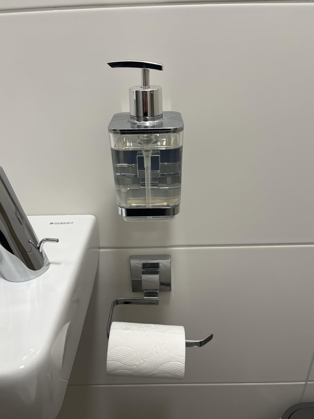Wenko Quadro Vacuum-Loc Portarotolo Argento Acciaio