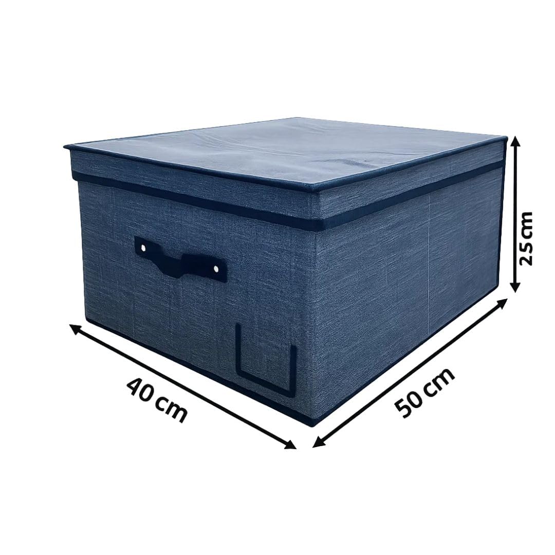 Cecaro Group Scatole Armadio 50x40x25 cm 3 Pezzi con Coperchio