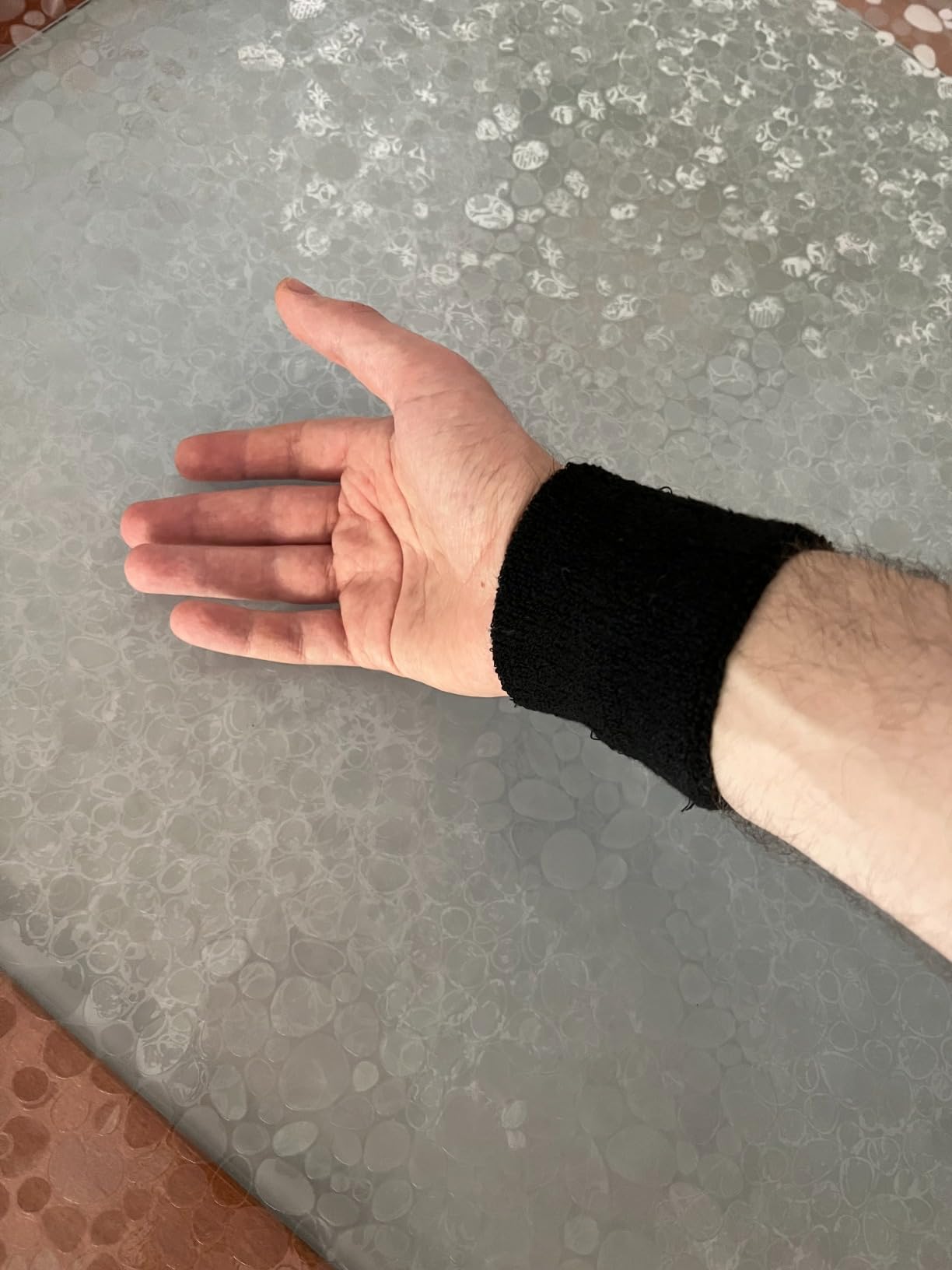 Quelcc Polsini Tergisudore Nero 2 Pezzi Cotone
