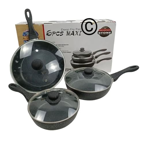 Cecaro Group Set 3 Padelle Antiaderenti 20-28 cm Pietra