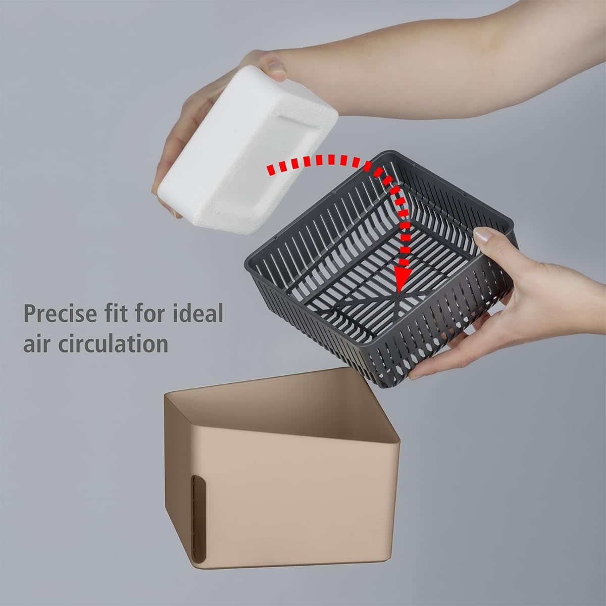 Wenko Cube 1000 g deumidificatore beige 1,6 L 80 m³