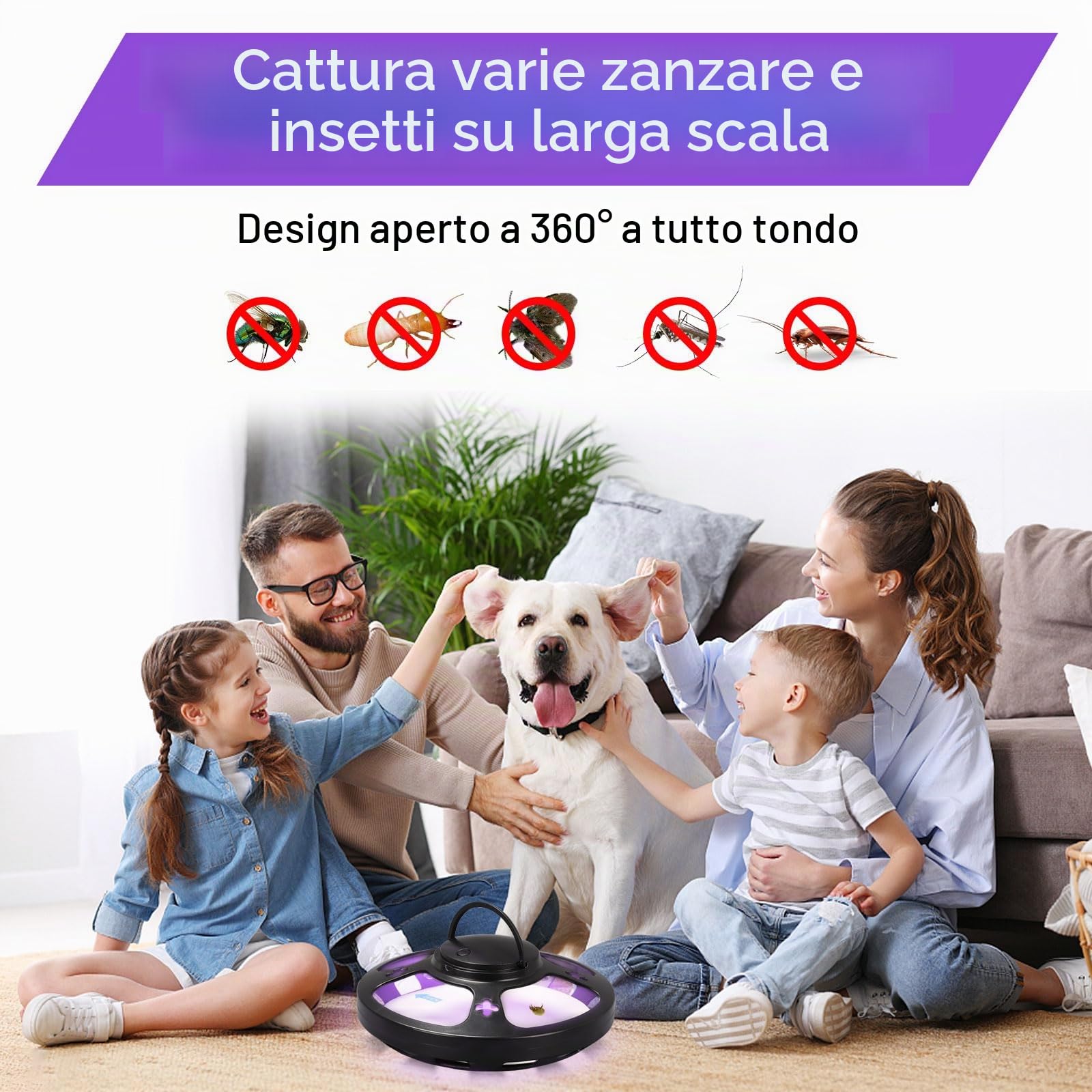 Gachiwar Trappola per Pulci Interni Set 2 pz USB Atossica