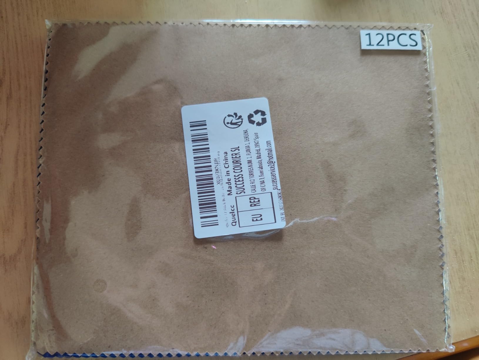 Quelcc Panni Microfibra Occhiali 12 Pezzi Blu Grigio 15x18